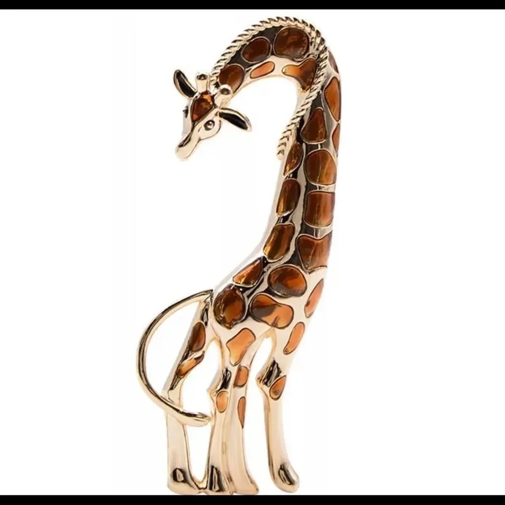 GIRAFFE, ENAMEL, BROOCH OR NECKLACE‎